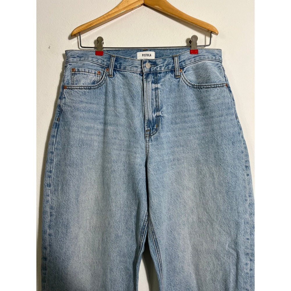 PISTOLA Wes High Rise Barrel Jeans in Waves - Picture 5 of 12